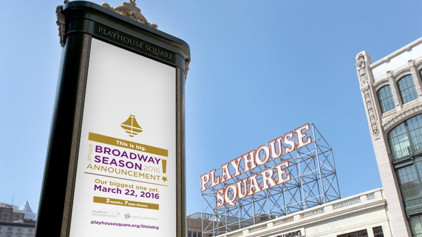 Playhouse Square Street-level LCD Display