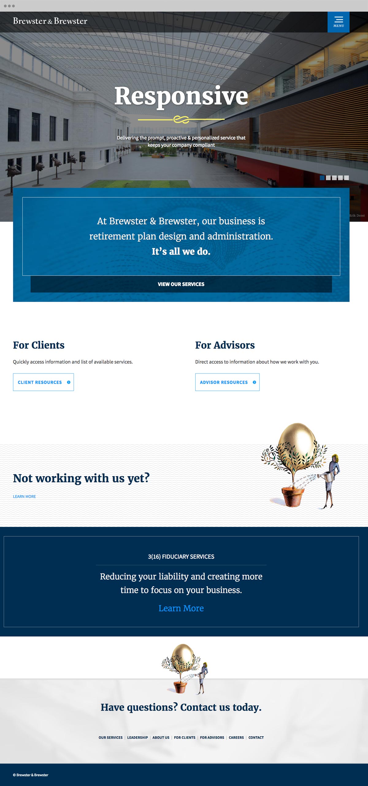 Financial Company Web Design